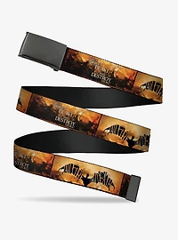 the Hobbit Desolation of Smaug Quote Blocks Clamp Buckle Belt