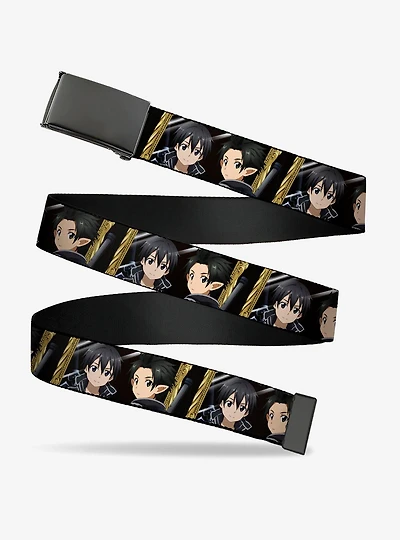 Sword Art Online Kirito Reflection Poses & Title Clamp Buckle Belt