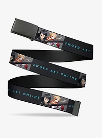 Sword Art Online Kirito & Asuna Swords Pose Logo Clamp Buckle Belt