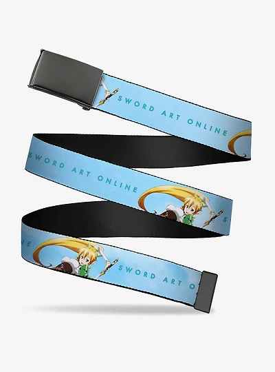 Sword Art Online Leafa Joyeuse Pose & Logo Clamp Buckle Belt