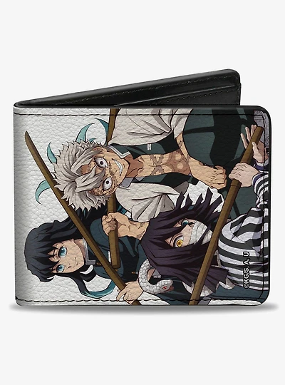 Demon Slayer Three Character Group Pose & Title Bifold Wallet