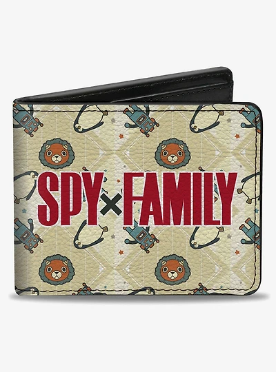 Spy x Family Anya Icons & Title Bifold Wallet
