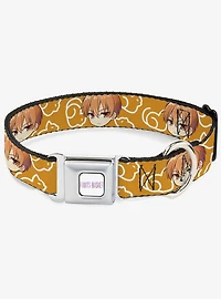 Fruits Basket Chibi Kyo & Kimono Cat Icon Seatbelt Buckle Dog Collar