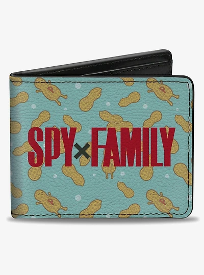 Spy x Family Anyas Peanuts Scattered & Logo Bifold Wallet