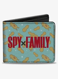 Spy x Family Anyas Peanuts Scattered & Logo Bifold Wallet