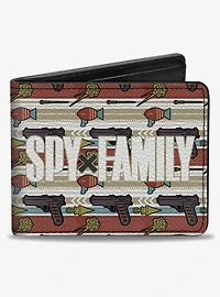 Spy x Family Weapons Stripe & Title Multi Bifold Wallet