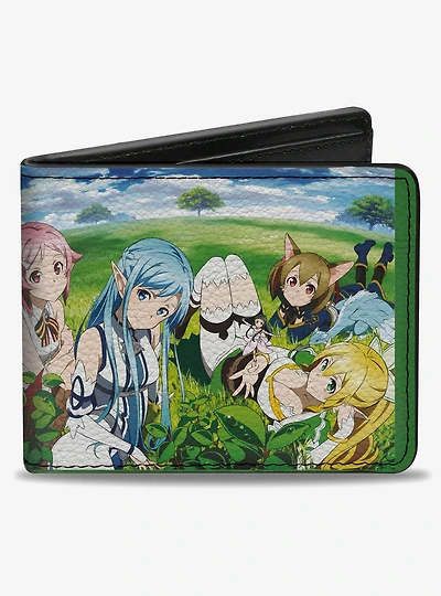Sword Art Online Dengeki Bunko Magazine Girls Scenes Bifold Wallet