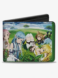 Sword Art Online Dengeki Bunko Magazine Girls Scenes Bifold Wallet