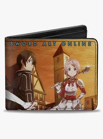 Sword Art Online Three Character Group Scene Bifold Wallet
