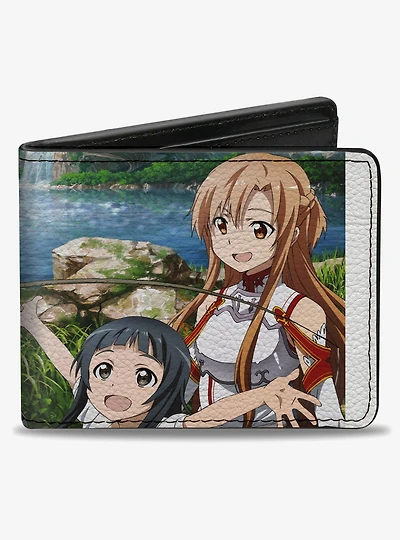 Sword Art Online Kirito Asuna & Yui Fishing Scene Bifold Wallet