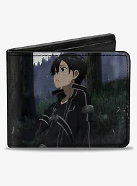 Sword Art Online Asuna & Kirito Forest Sitting Scene Bifold Wallet