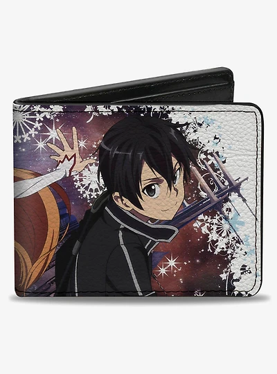 Sword Art Online Asuna & Kirito Swords Pose Bifold Wallet