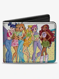 Winx Club Character Group Pose & Logo Multi Bifold Wallet