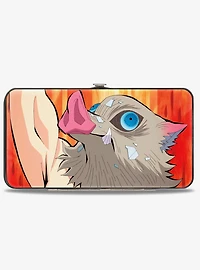 Demon Slayer Tanjiro & Inosuke Boar Head Poses & Logo Hinged Wallet