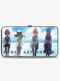 Sword Art Online Four Girls Game & Beach Scenes Hinged Wallet