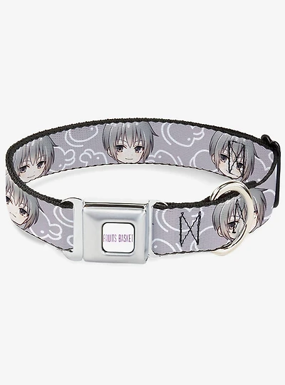 Fruits Basket Chibi Yuki & Kimono Rat Icon Seatbelt Buckle Dog Collar