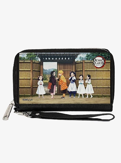 Demon Slayer Nezuko & Zenitsu Butterfly Mansion Scene Zip Around Wallet