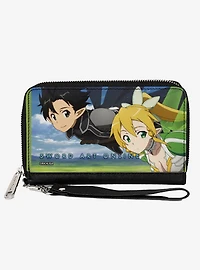 Sword Art Online Kirito & Leafa Floating Scene Zip Around Wallet
