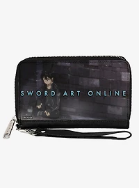 Sword Art Online Kirito Sitting Street Scene Zip Around Wallet