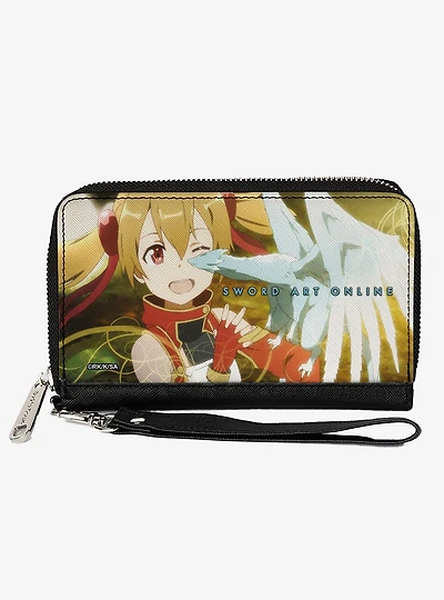 Sword Art Online Silica & Pina Scene Zip Around Wallet