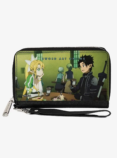 Sword Art Online Leafa & Kirito Scene Zip Around Wallet