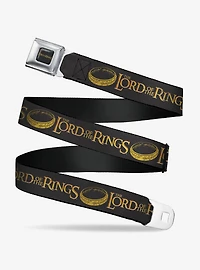 The Lord of the Rings One Ring and Title Youth Seatbelt Buckle Belt