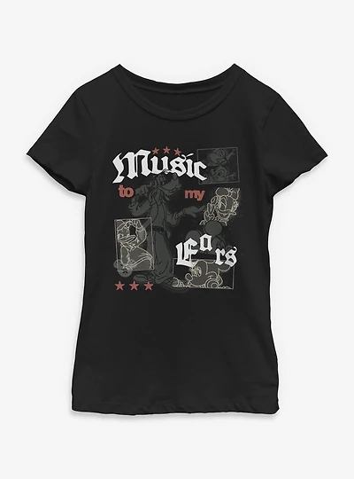 Disney Mickey Mouse Music To My Ears Youth Girls T-Shirt