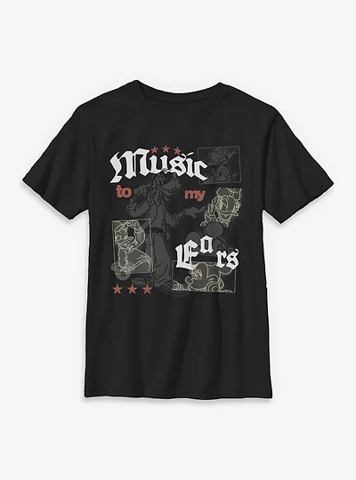 Disney Mickey Mouse Music To My Ears Youth T-Shirt