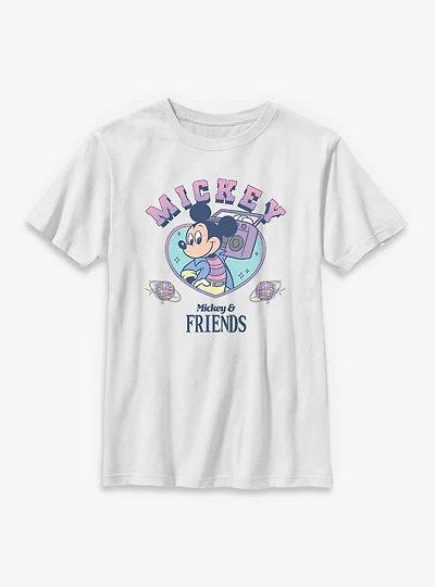 Disney Mickey & Friends Retro Boom Box Youth T-Shirt