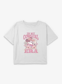 Disney Minnie Mouse My Cowgirl Era Youth Girls Boxy Crop T-Shirt
