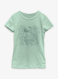 Disney Minnie Mouse Cowgirl Horseshoe Youth Girls T-Shirt