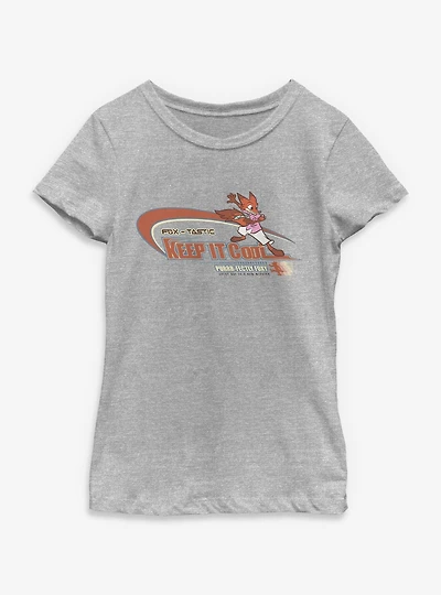 Disney Pixar Zootopia Fox Tastic Keep It Cool Youth Girls T-Shirt