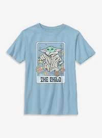 Star Wars The Mandalorian Child Space Vibes Tarot Youth T-Shirt