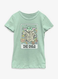 Star Wars The Mandalorian Child Space Vibes Tarot Youth Girls T-Shirt