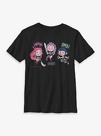 KPop Demon Hunters Chibi Fighting Stance Youth T-Shirt