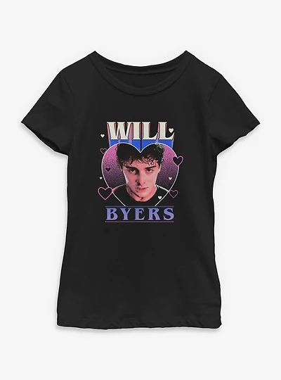 Stranger Things Will Byers Heart Youth Girls T-Shirt