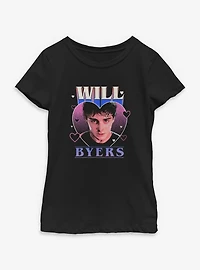 Stranger Things Will Byers Heart Youth Girls T-Shirt