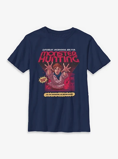 Stranger Things Sunday Mornings Are For Monster Hunting Youth T-Shirt