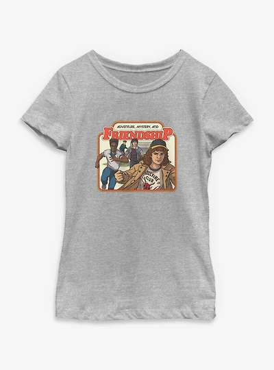 Stranger Things Adventure, Mystery, And Friendship Youth Girls T-Shirt