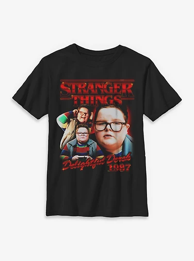 Stranger Things Derek Collage Youth T-Shirt