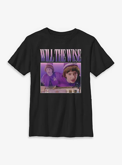 Stranger Things Will The Wise Box Montage Youth T-Shirt