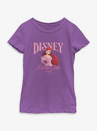 Disney Princesses Ariel Family Trip 2026 Youth Girls T-Shirt