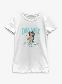 Disney Princesses Jasmine Family Trip 2026 Youth Girls T-Shirt