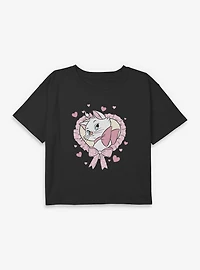 Disney The Aristocats Sassy Kitty Youth Girls Boxy Crop T-Shirt
