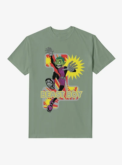Teen Titans Beast Boy Garment-Dyed T-Shirt