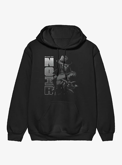 Marvel Spider-Man Noir Dramatic Collage Hoodie