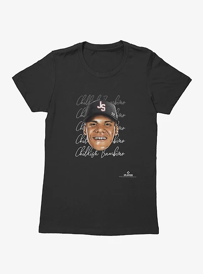MLB Juan Soto Childish Bambino Signature Face Womens T-Shirt
