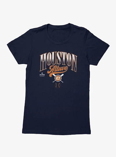 MLB Jose Altuve Houston Bats Crossed Womens T-Shirt