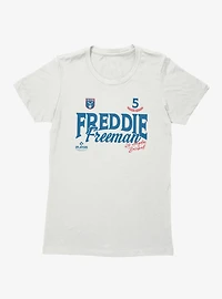 MLB Freddie Freeman Baseball Badges Womens T-Shirt