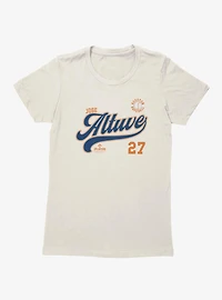 MLB Jose Altuve 27 Huston Baseball Womens T-Shirt